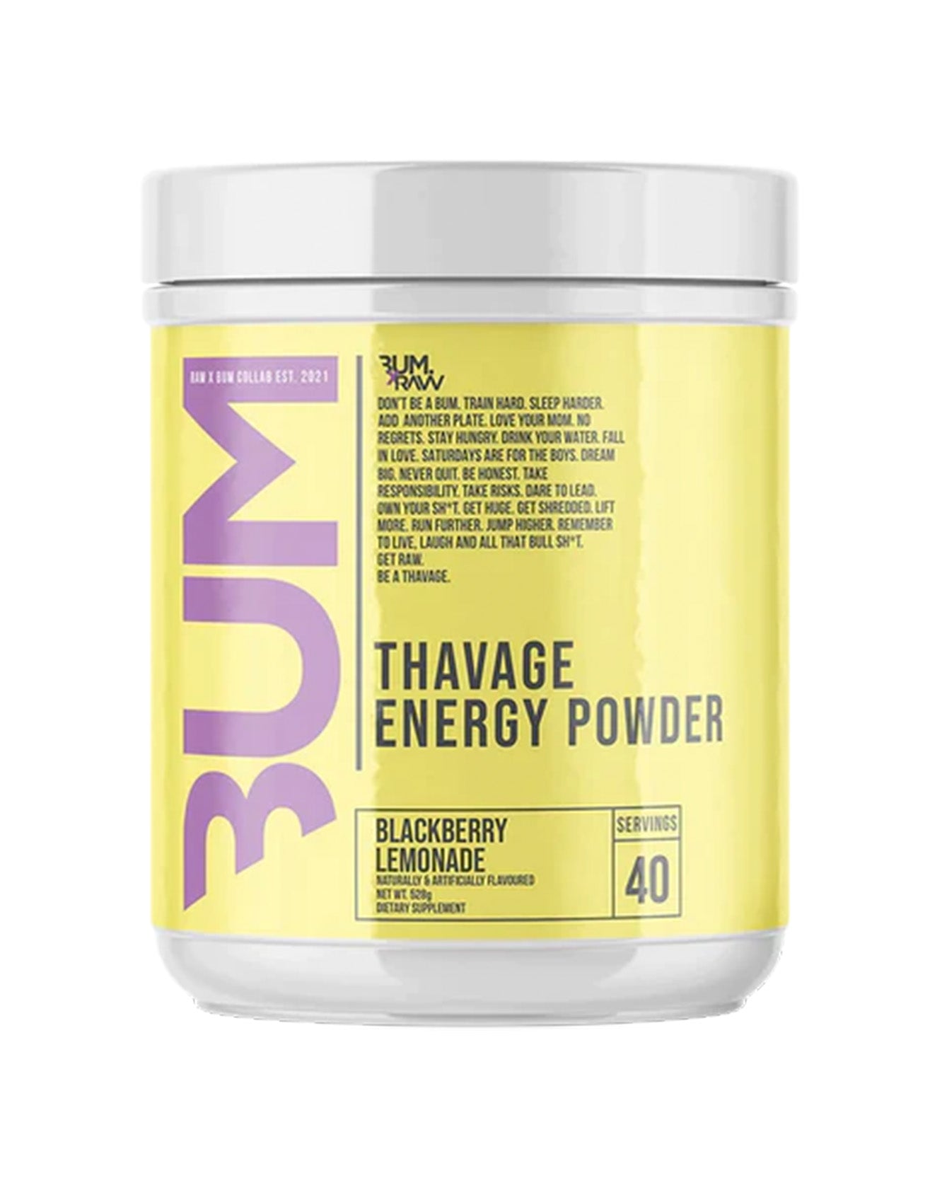 RAW Nutrition CBUM Thavage Pre-Workout 520g