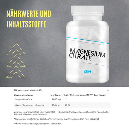 GN GN Magnesium Citrate 120 Kapseln