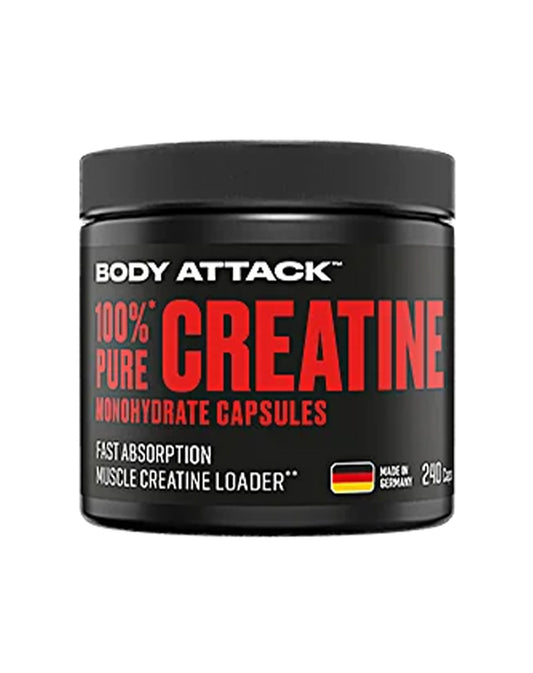 Body Attack 100% Pure Creatine, 240 Kapseln