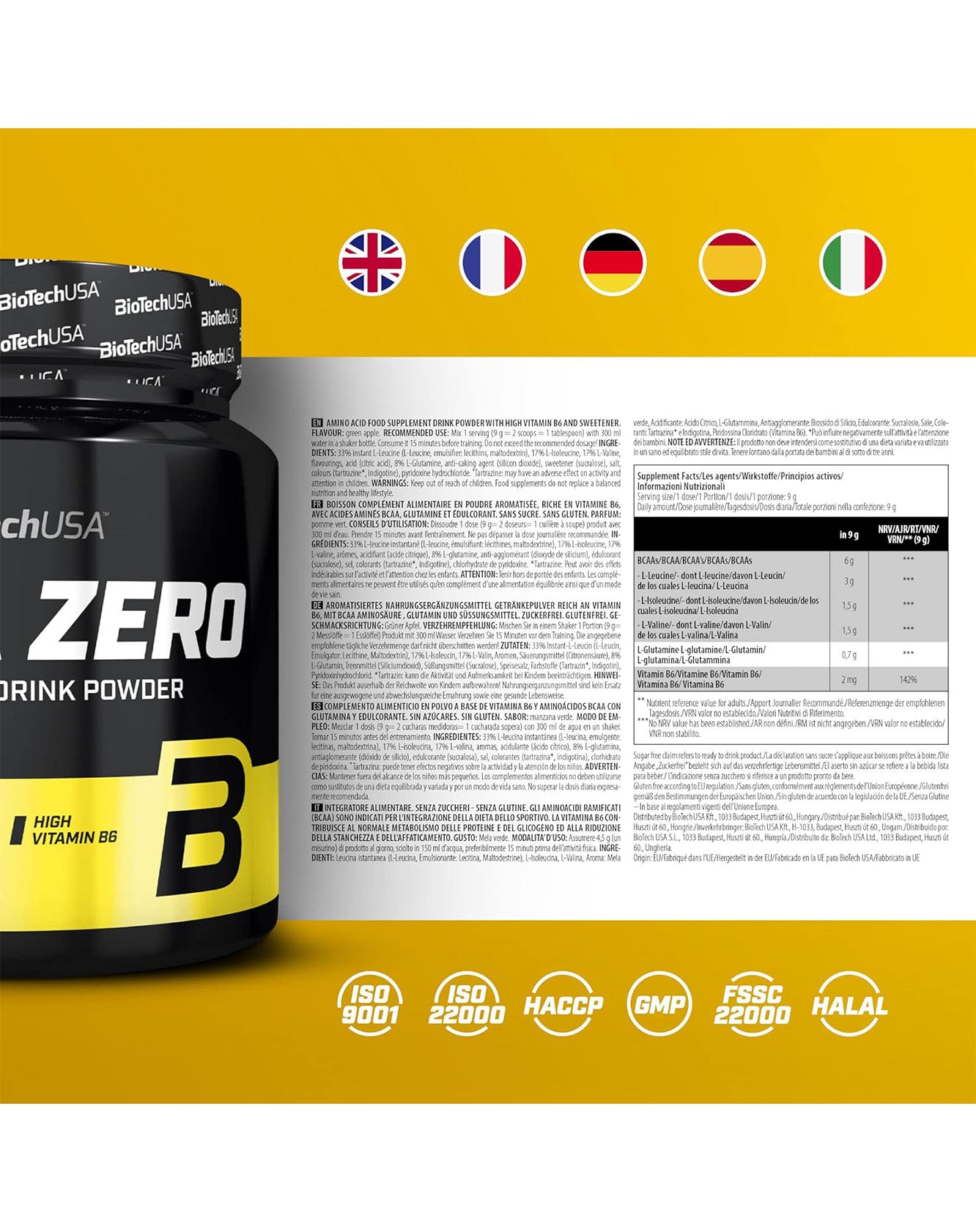 BioTech BCAA Zero 360g