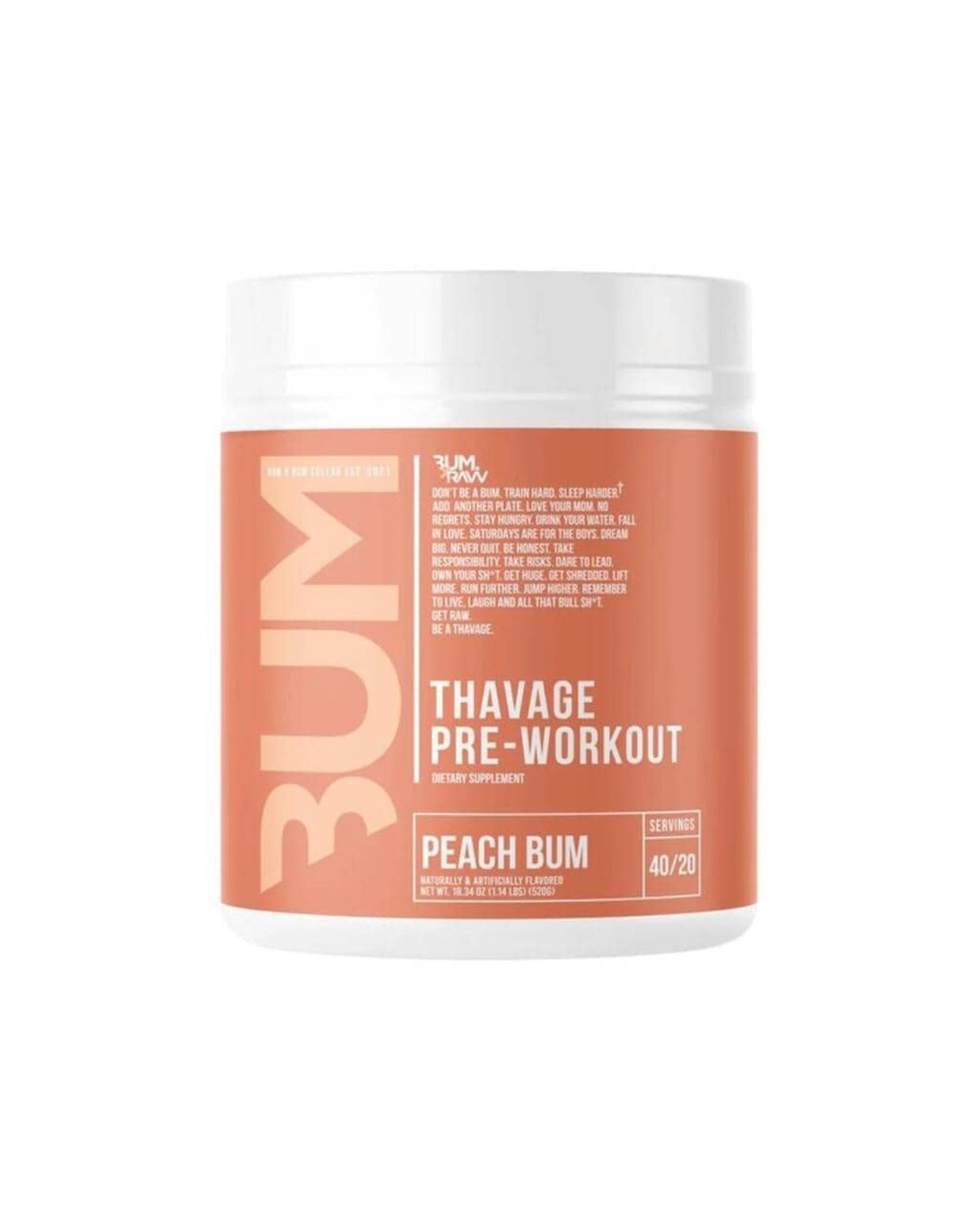 RAW Nutrition CBUM Thavage Pre-Workout 520g