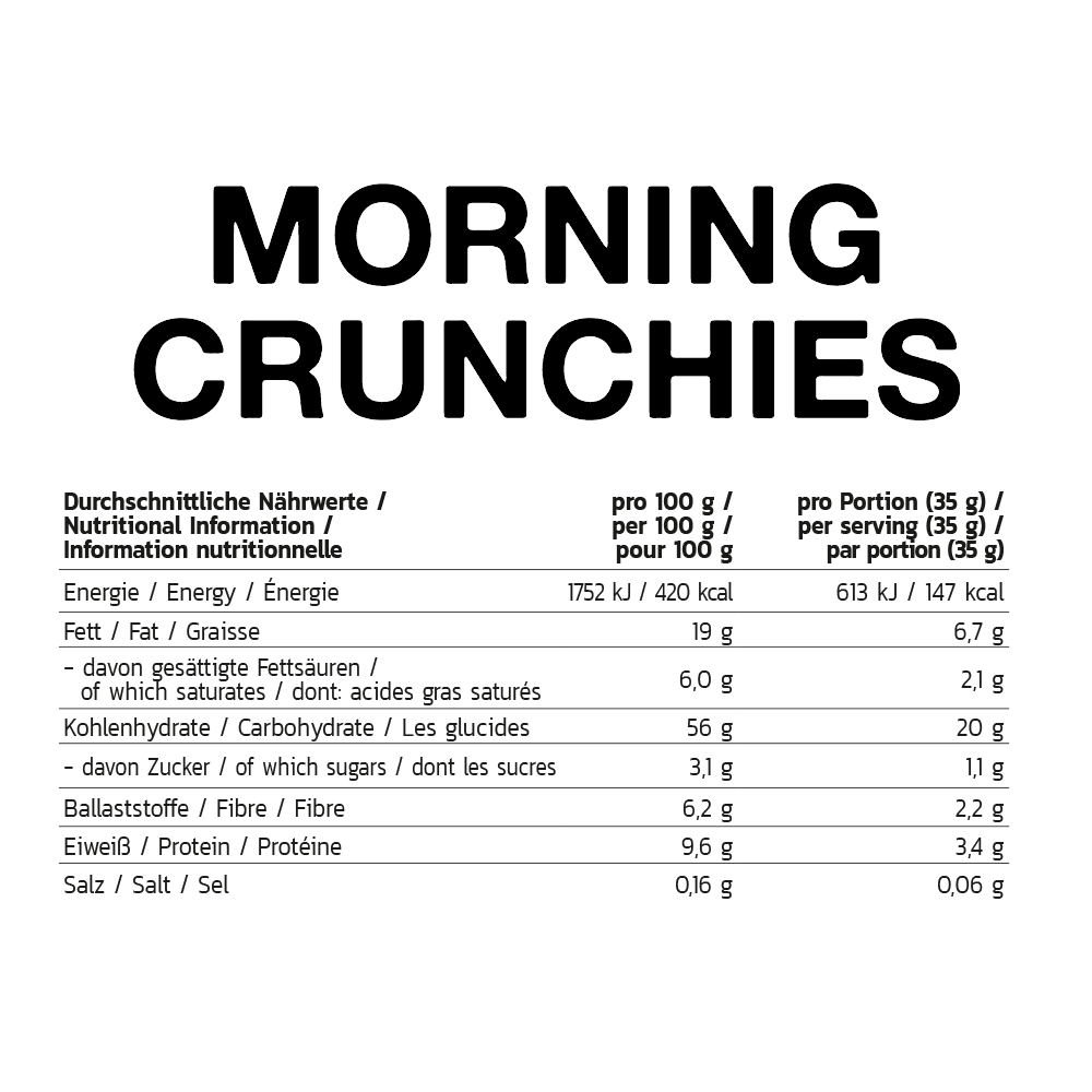 Inlead Morning Crunchies 210g Hazelnut Flavor