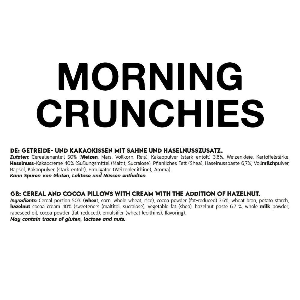 Inlead Morning Crunchies 210g Hazelnut Flavor