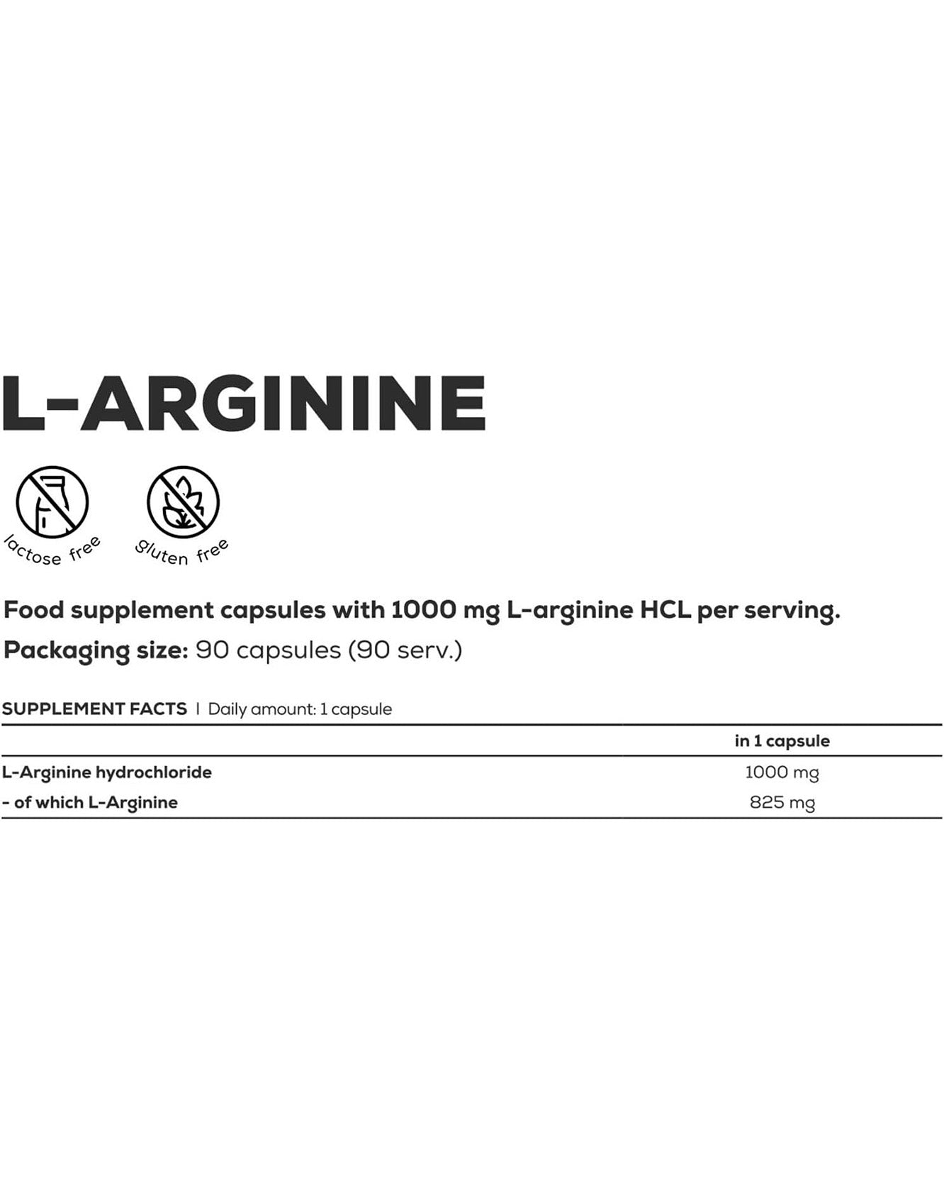 BioTech USA L-Arginin - 90 Kapseln